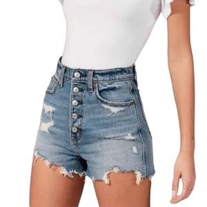 Abercrombie & Fitch Ultra High Rise Mom Short Jean Shorts